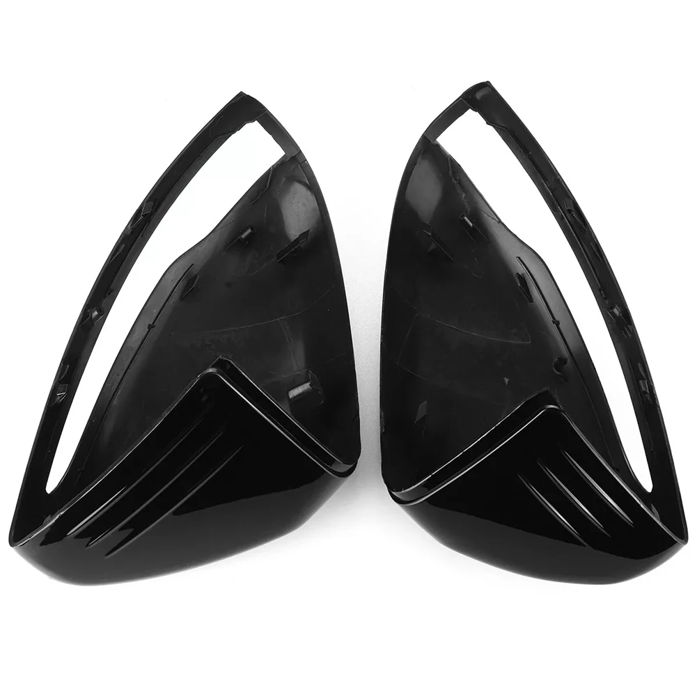 Left Hand Drive LHD Mirror Cap Resistant To Fading Sleek And Stylish Debris Shielding High-Quality ABS Materials Glossy Black