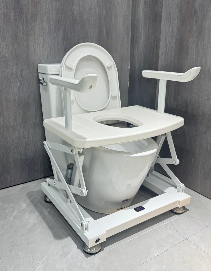 مصنع تصنيع رعاية المسنين إطار أمان المرحاض درابزين مقبض إمساك صوان مسند الذراع للمعاقين الكربون الصلب الأبيض #1