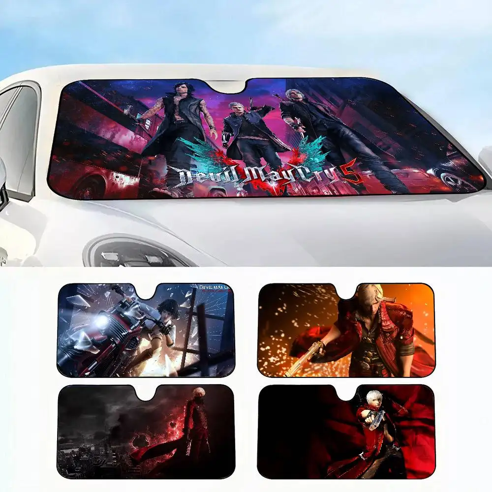 

game d-Devil May Cry Car SunShade Car insulation windshield sunshade, UV blocking sunshade protector