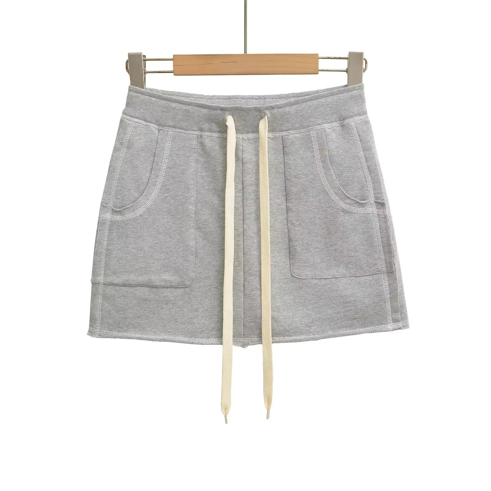 مثير عالية الخصر الأمريكية مخيط f تنورة المرأة ort Sle 2025 جديد الخريف سليم صالح الترا فورت تنورة لباس غير رسمي #2