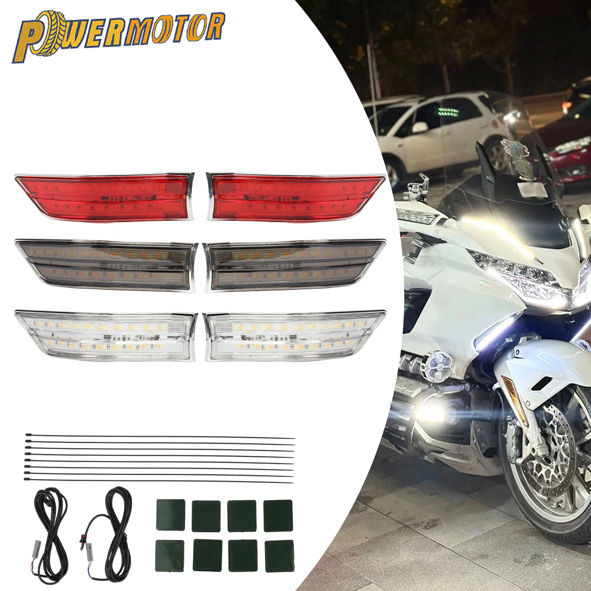 

For Honda Gold Wing GL1800 2018 To 2022 Motorcycle LED Turn Signal Saddlebag Accents Lamp Signal Light Replacement Accessories