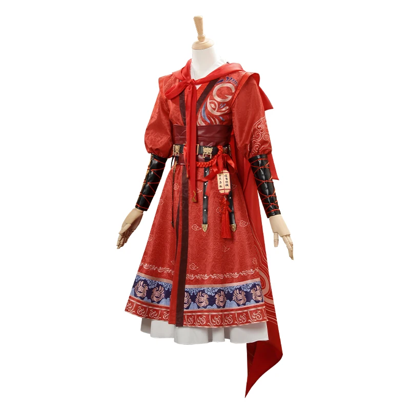 Identity Ⅴ entomologist Qizhen stepping on the zombie game Cosplay red wedding costume anime suit