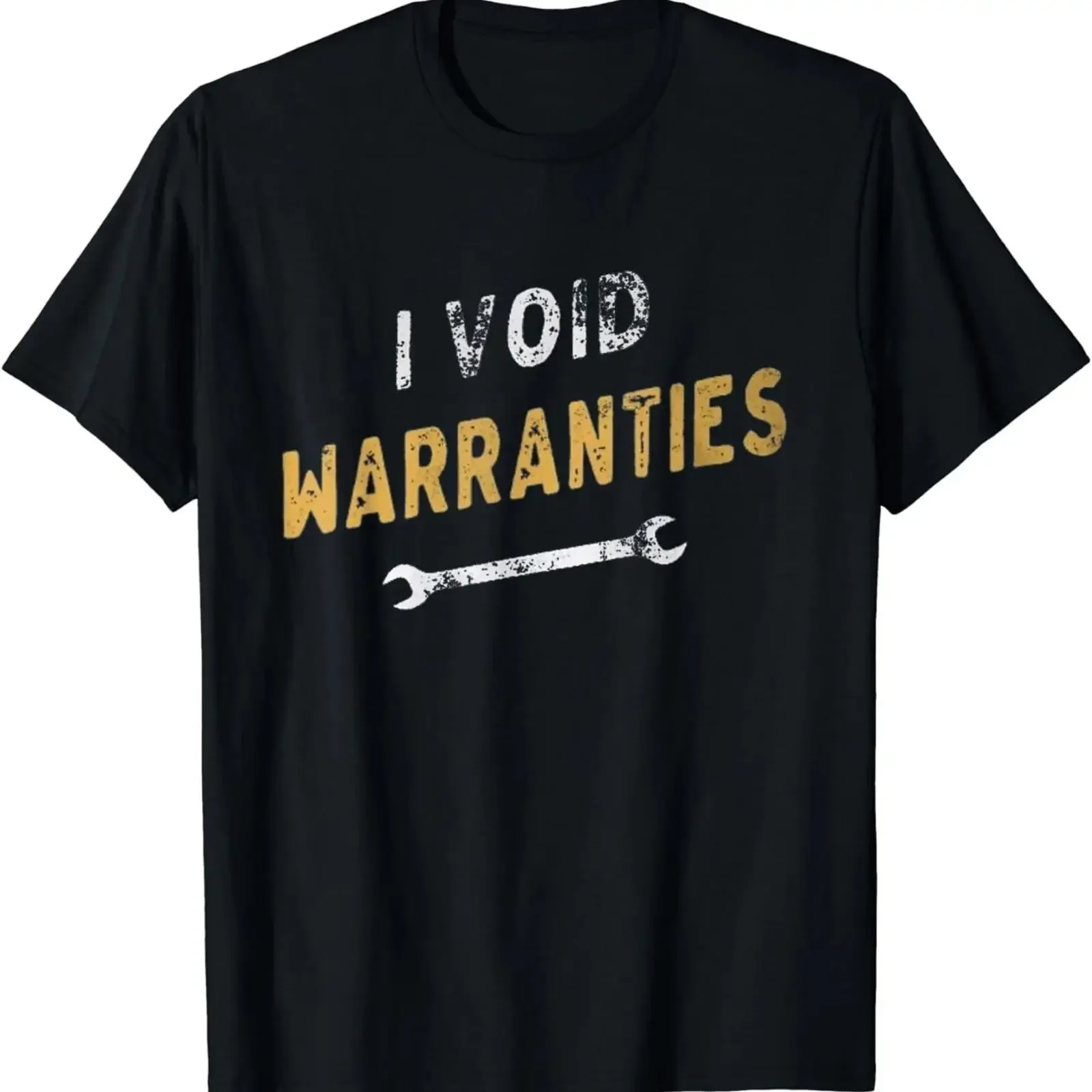 I Void Warranties Mechanic Funny T Shirt vintage Washed Stylish Comfortable designer clothes Versatile Breathable homme graphic