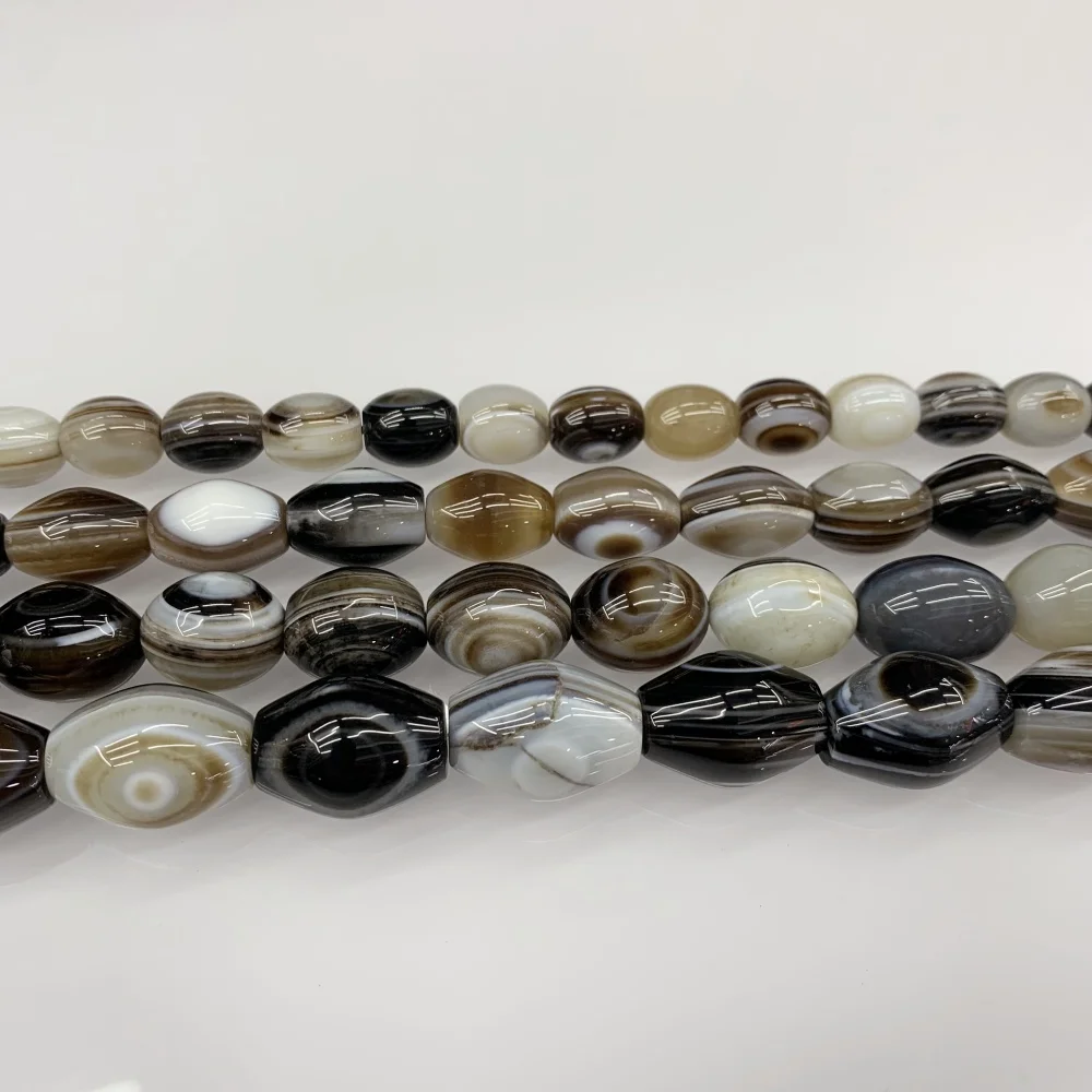 

10x12mm Natural Eye Agate Oval Shape Loose Beads DIY Earrings Necklace Bracelet Jewelry Making15