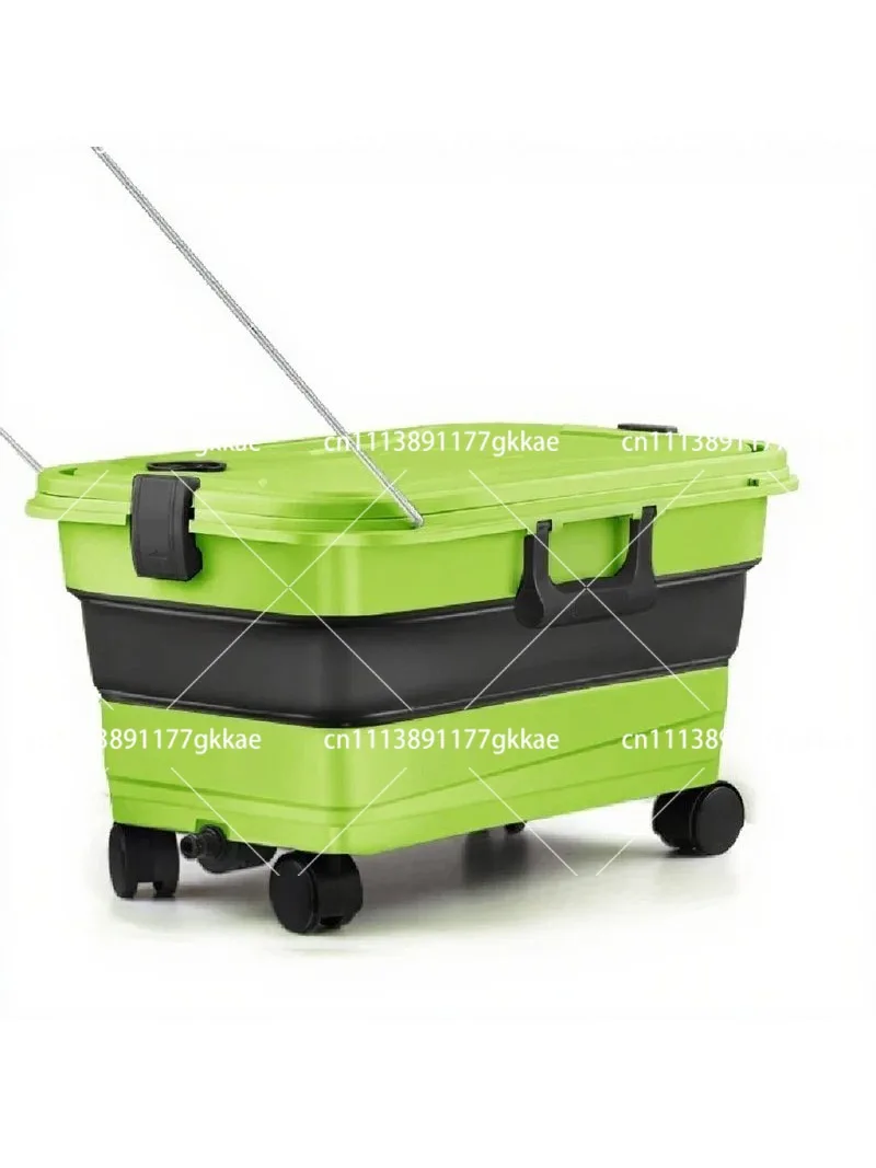 22L Foldable Car Wash Bucket Portable Space Saving Collapsible Cleaning Water Pail Multifunctional Mobile Washing Tool