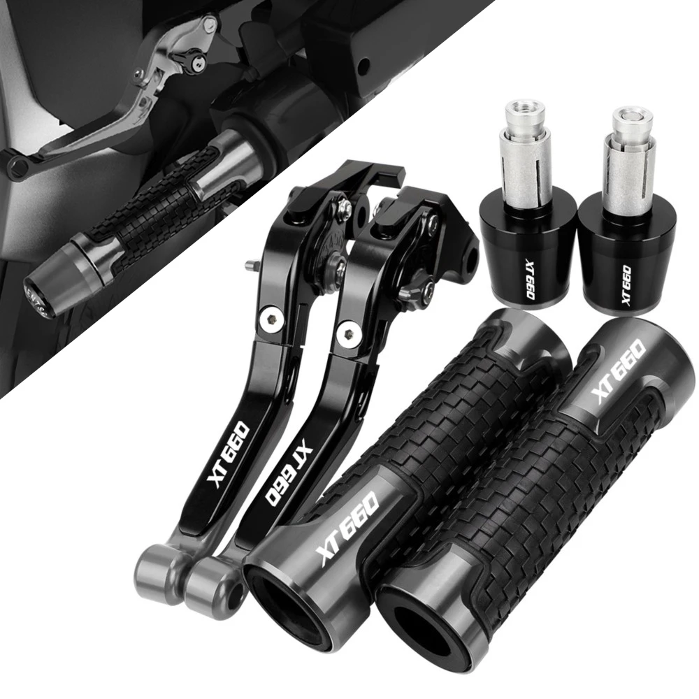 

For YAMAHA XT660 XT660R XT660X Tenere XT 660 2004-2017 Motorcycle Extendable Adjustable Brake Clutch Levers Handlebar Grips Ends