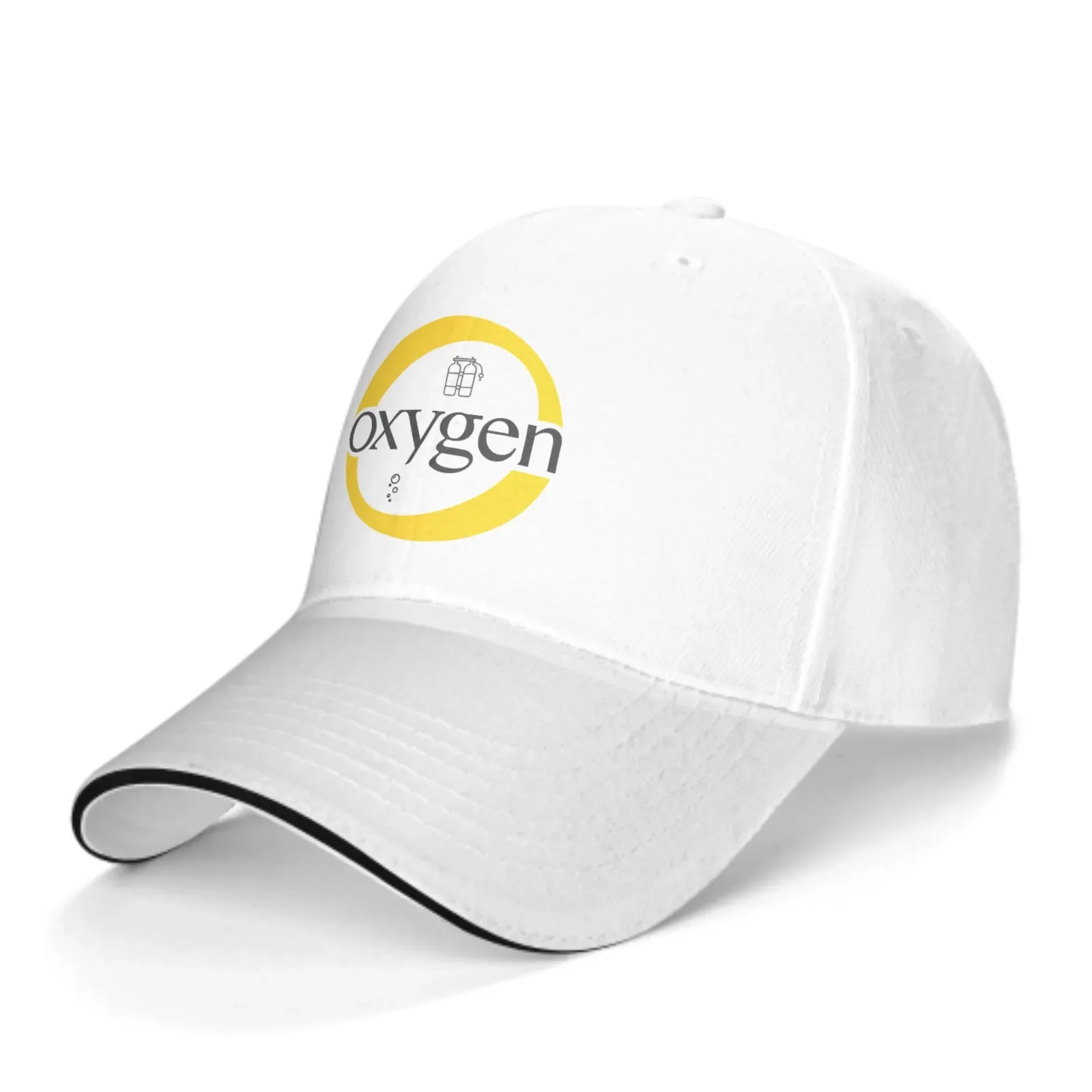 Oxygen Logo Baseball Cap Outdoor Sunhat Breathable Sports Cap Fishing Sunscreen Travel Casquette Couple Versatile Solid Color