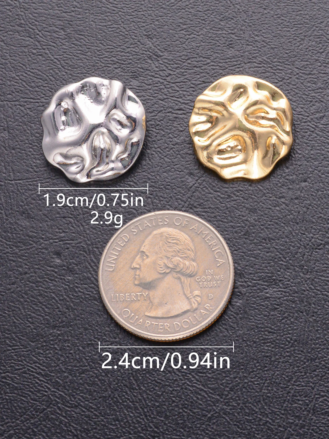 7pcs/pack Irregular low luxury buttons that can be paired with tops, gloves, bags, and any DIY outfit