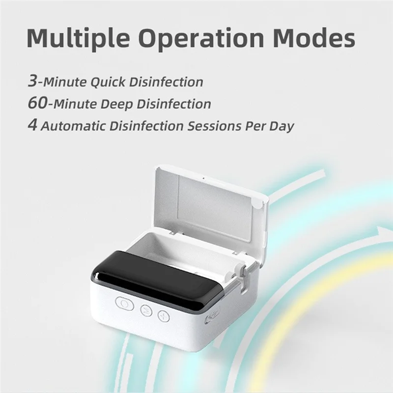 معقم تخزين فرشاة الأسنان الذكية، رف تخزين للسفر مثبت على الحائط قابل لإعادة الشحن لفرشاة الأسنان الكهربائية واليدوية-A77G