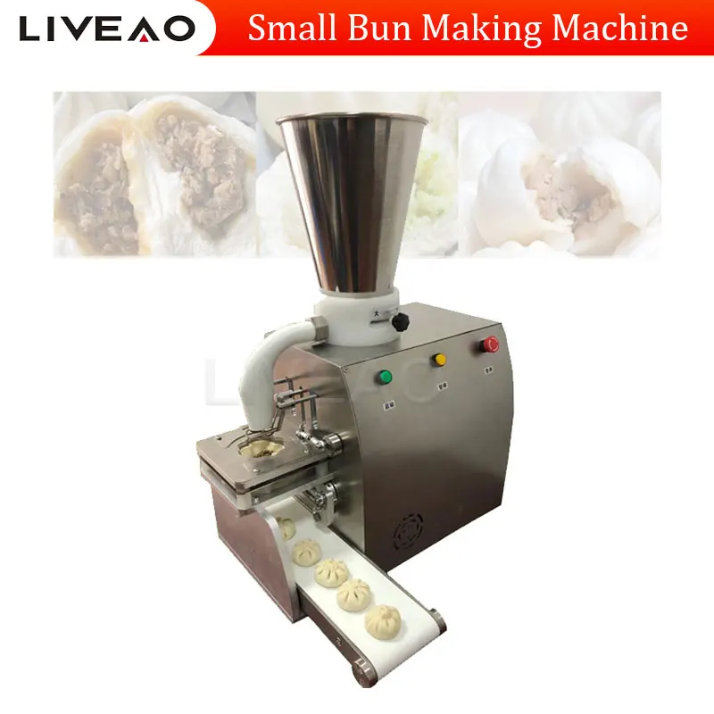 ماكينة صنع كعكة لحم الخنزير المحشو الأوتوماتيكية الكاملة التجارية ماكينة الخبز المحشوة الصينية