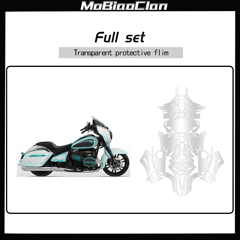 

For BMW R18 Bagger r18 bagger transparent invisible full body suit TPU fuel tank protection film paint sticker accessories