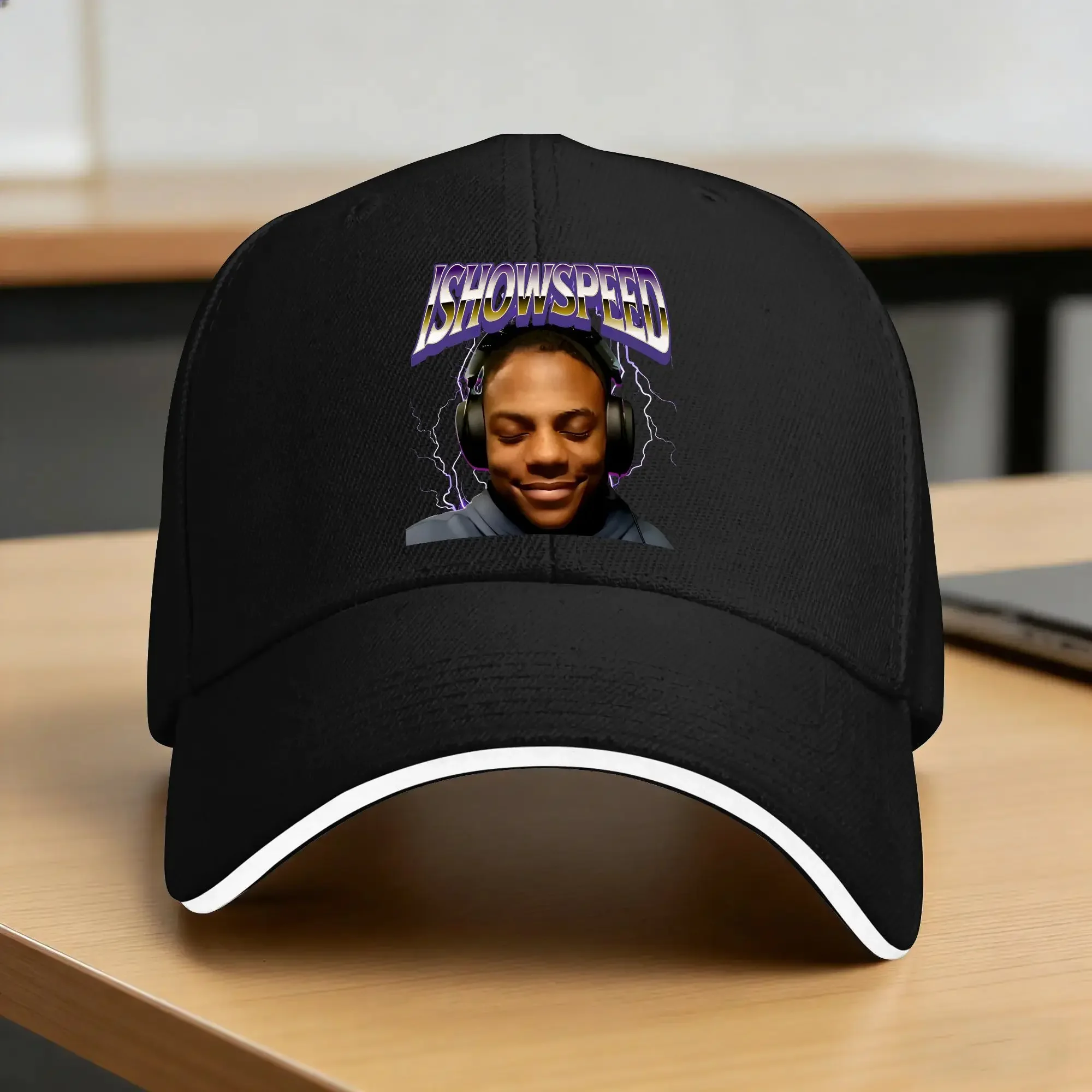 New Ishowspeed bootleg tee Casual Baseball Cap Summer  Trucker Hat Sunscreen Kpop Rock Hip Hop Hats y2k Cool Baseball Caps