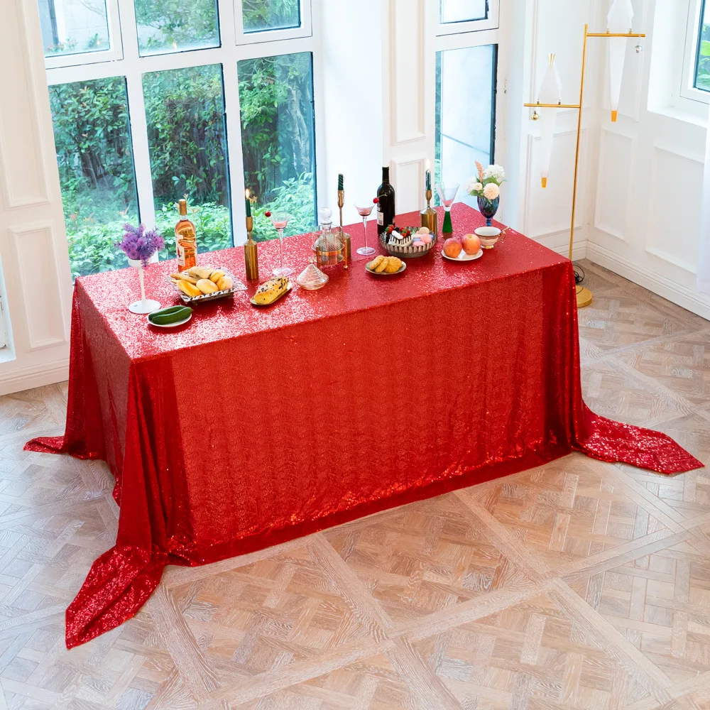 

Sequin Tablecloths for Weddings and Events Available in Various Sizes Waterproof and Reusable Ideal Sparkling Covers for Parties