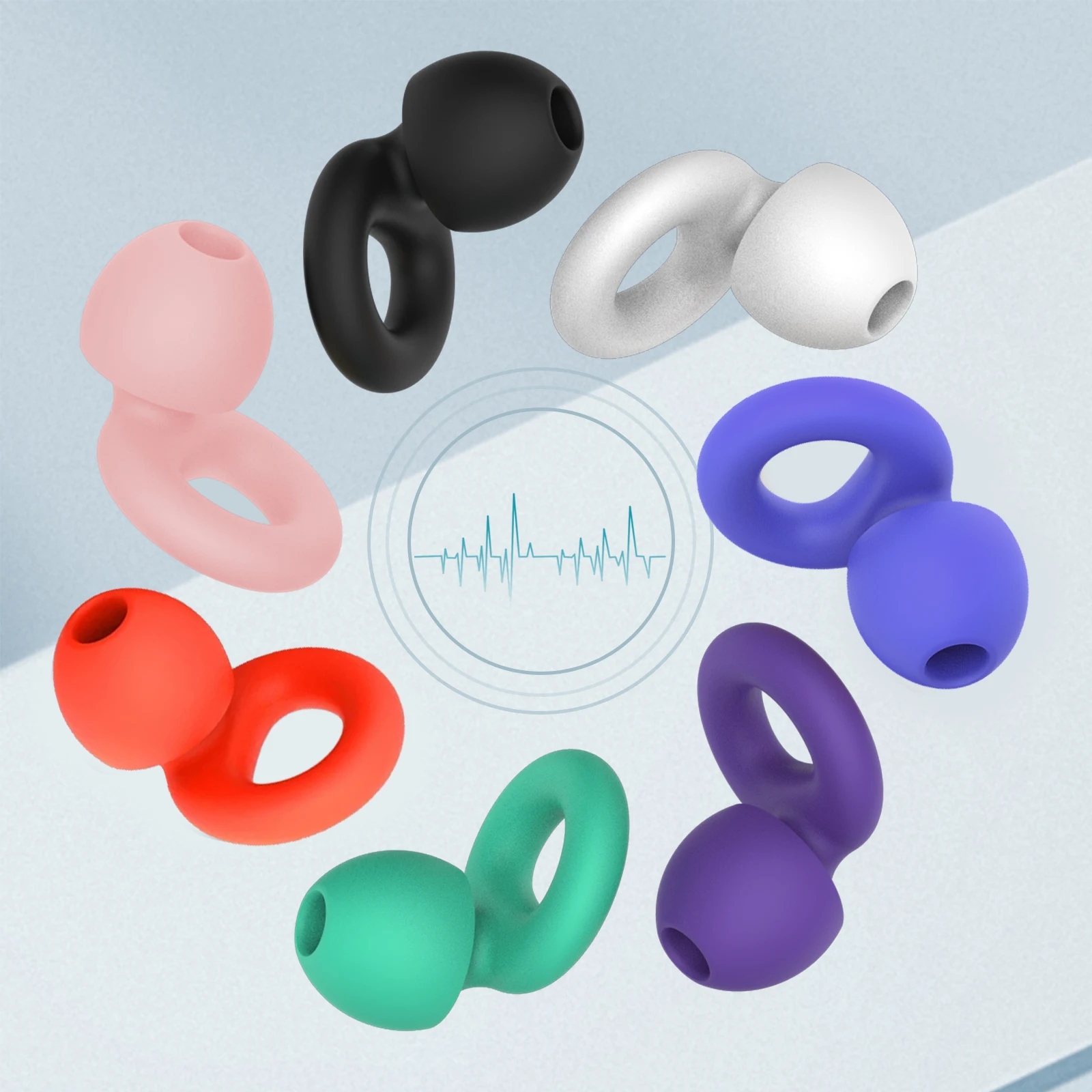 Reusable Waterproof Quiet Ear Plugs Sound Insulation Noise Reduction For Commute Sleep Study Swim Motorcycle Musician Use With S
