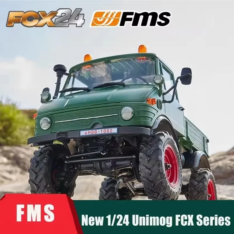 FMS 1/24 مقياس Unimok FCX سلسلة على الطرق الوعرة RC تسلق سيارة الدفع الرباعي التحكم عن بعد الكهربائية محاكاة لعبة مجسمة