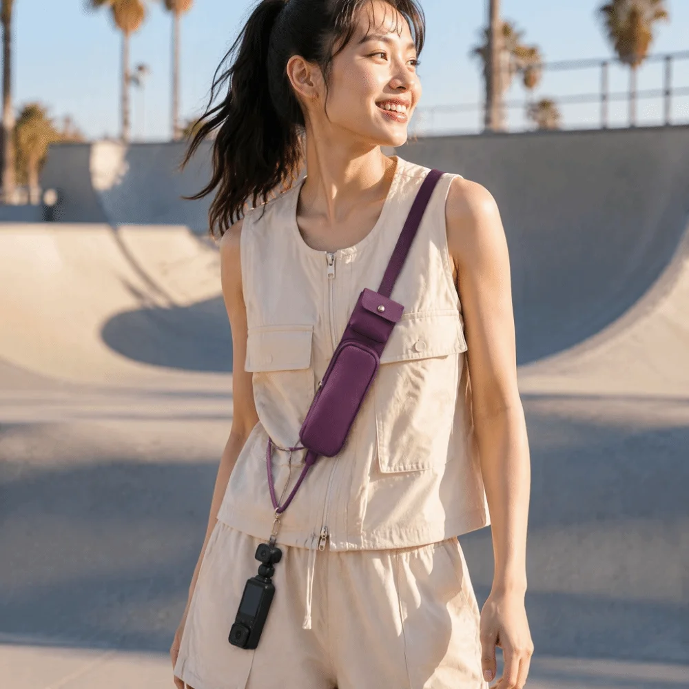 Adjustable Strap Phone Lanyard Detachable Pouch Anti Lost Strap Crossbody Sling Strap Portable Design Multifunctional Strap