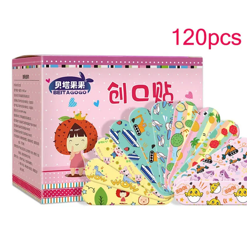 

60/480pcs Cartoon Animal Pattern Band Aid Hemostasis Adhesive Bandages First Aid Emergency Kit Wound Plaster Patches for Kids