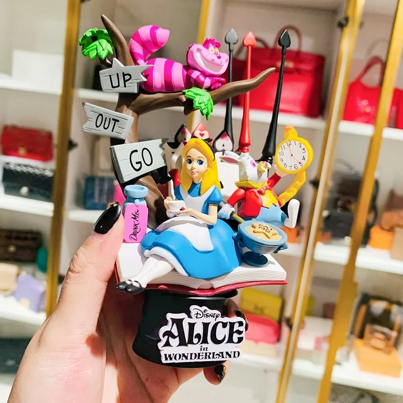 19cm Disney Alice In Wonderland Princess Action Figure Anime Decoration Pvc Doll Model Figurine Collection Toys Birthday Gift