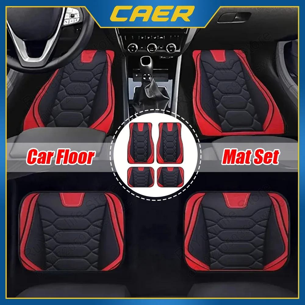 

4Pcs Car Floor Mats Dustproof Universal Non-Slip Carpet Full Set Protective Mats Anti Scratch All-Weather Interior Accessories