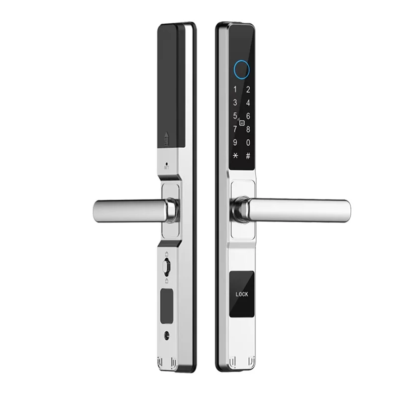B03B-Tuya Smart Door Lock Fingerprint Biometric Waterproof Digital Electronic Lock APP IC Card Password Aluminum Alloy Lock B