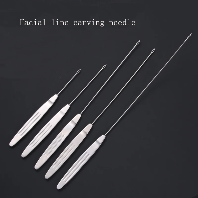 Facial guidance needle, puncture guidance needle, facial tissue pulling thread carving, large V-shaped embedding thread threadin