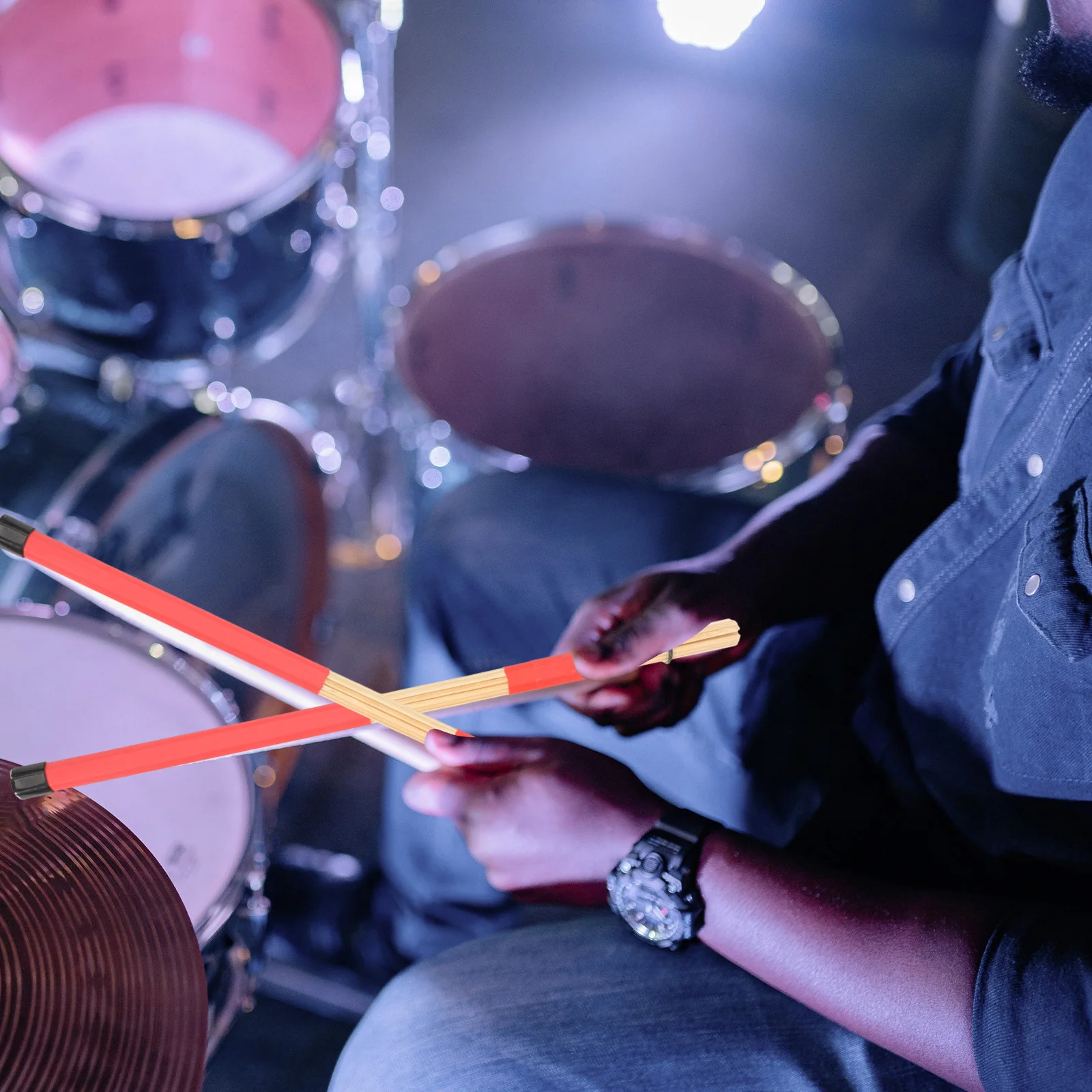 

Drum Stick Drumsticks Percussion Instrument for Pad Practice Accessories Musical Hand Drumming Child