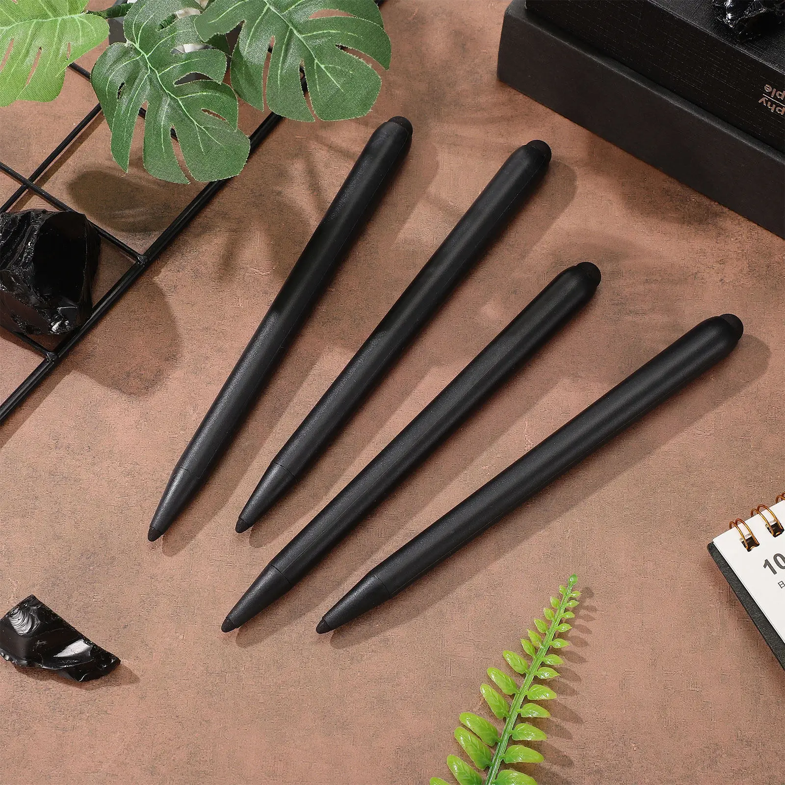 4Pcs Electronic Whiteboard Stylus Pens Double-Head Design High Sensitivity Comfortable Grip for Tablets Phones Precise Drawing