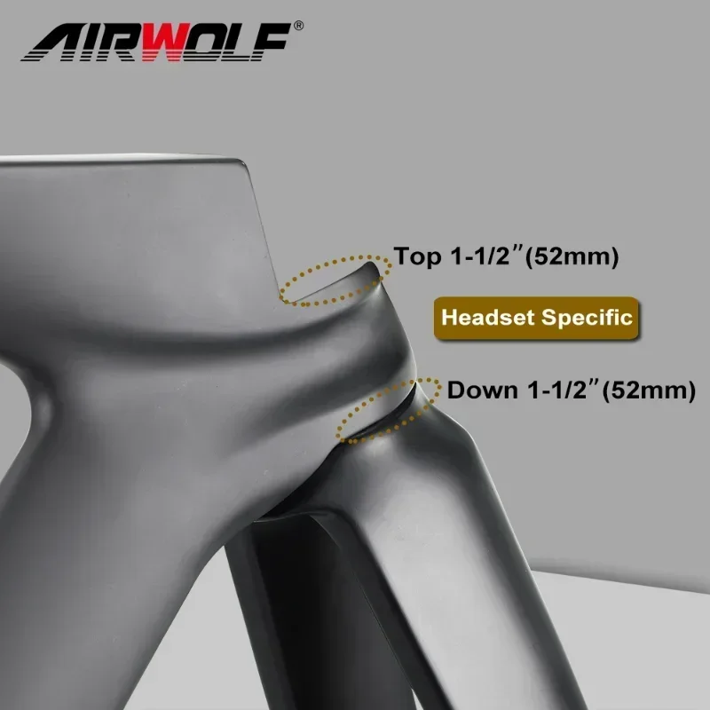 2024 AIRWOLF New T1100 Carbon TT Bike Frame Aero Triathlon Bike Frameset High Quality Disc Brake Time Trial Bicycle Hot Sale