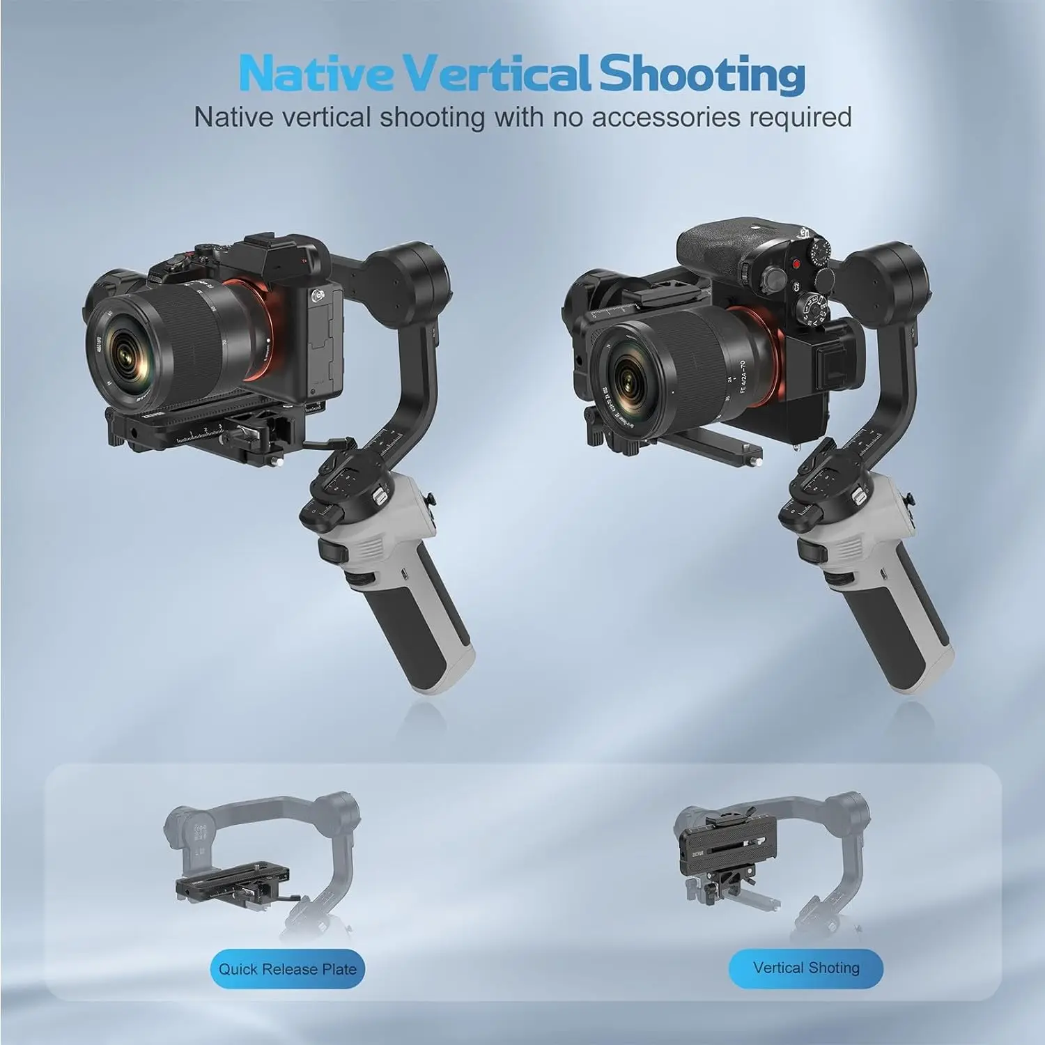 ZHIYUN CINEPEER WEEBILL 3e كاميرا محمولة 3 محاور مثبت Gimbal لكاميرات DSLR بدون مرآة ، كانون نيكون سوني لوميكس