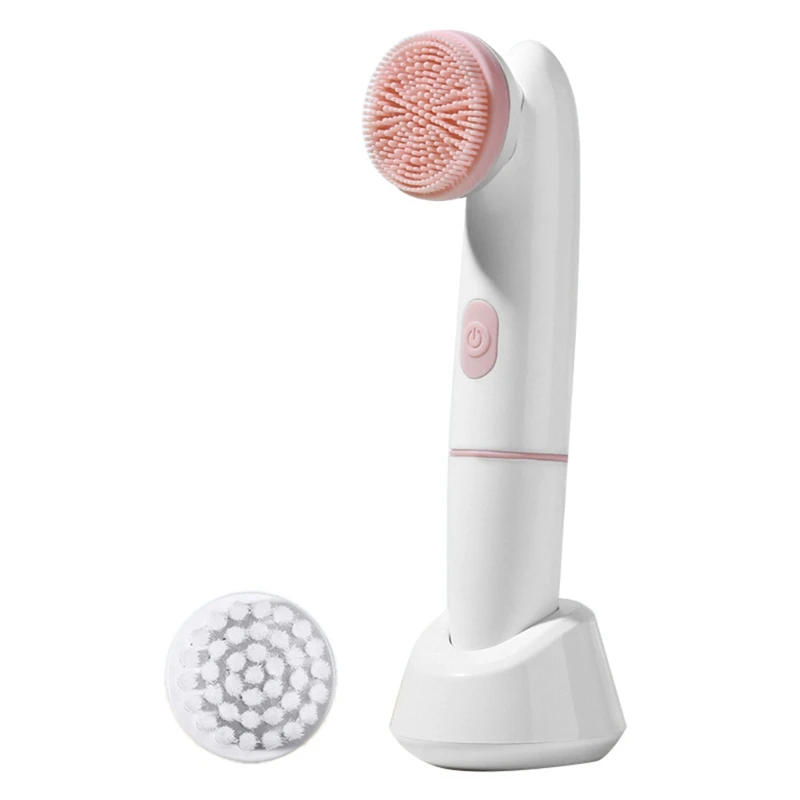 Electric Silicone Facial Cleansing Brush Skin Care Peeling Blackhead Removal Pore Cleanser Face Massager Device