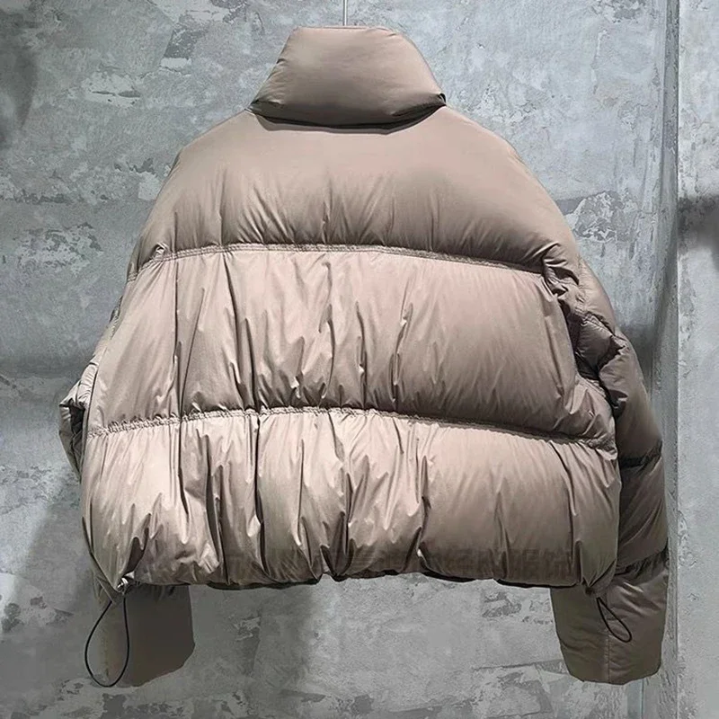 Vintage quente coreano parkas feminino casual manga longa inverno inchado casacos soltos feminino para baixo jaqueta de algodão à prova dwaterproof água casaco de neve