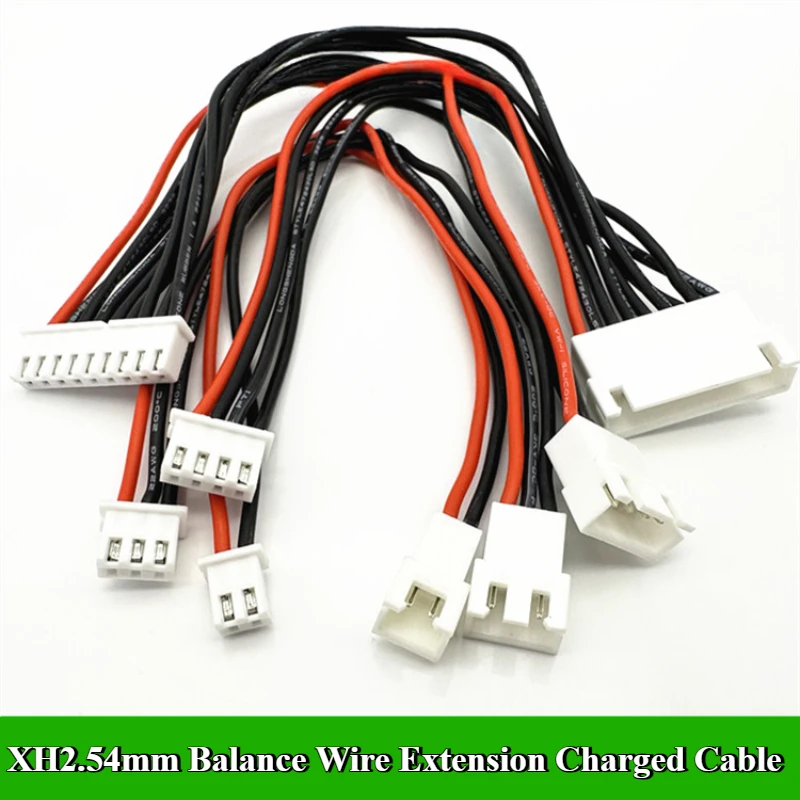 

JST-XH2.54mm 1S 2S 3S 4S 5S 6S 7S 8S 20cm 22AWG Lipo Balance Wire Extension Charged Cable Lead Cord for RC Lipo Battery charger