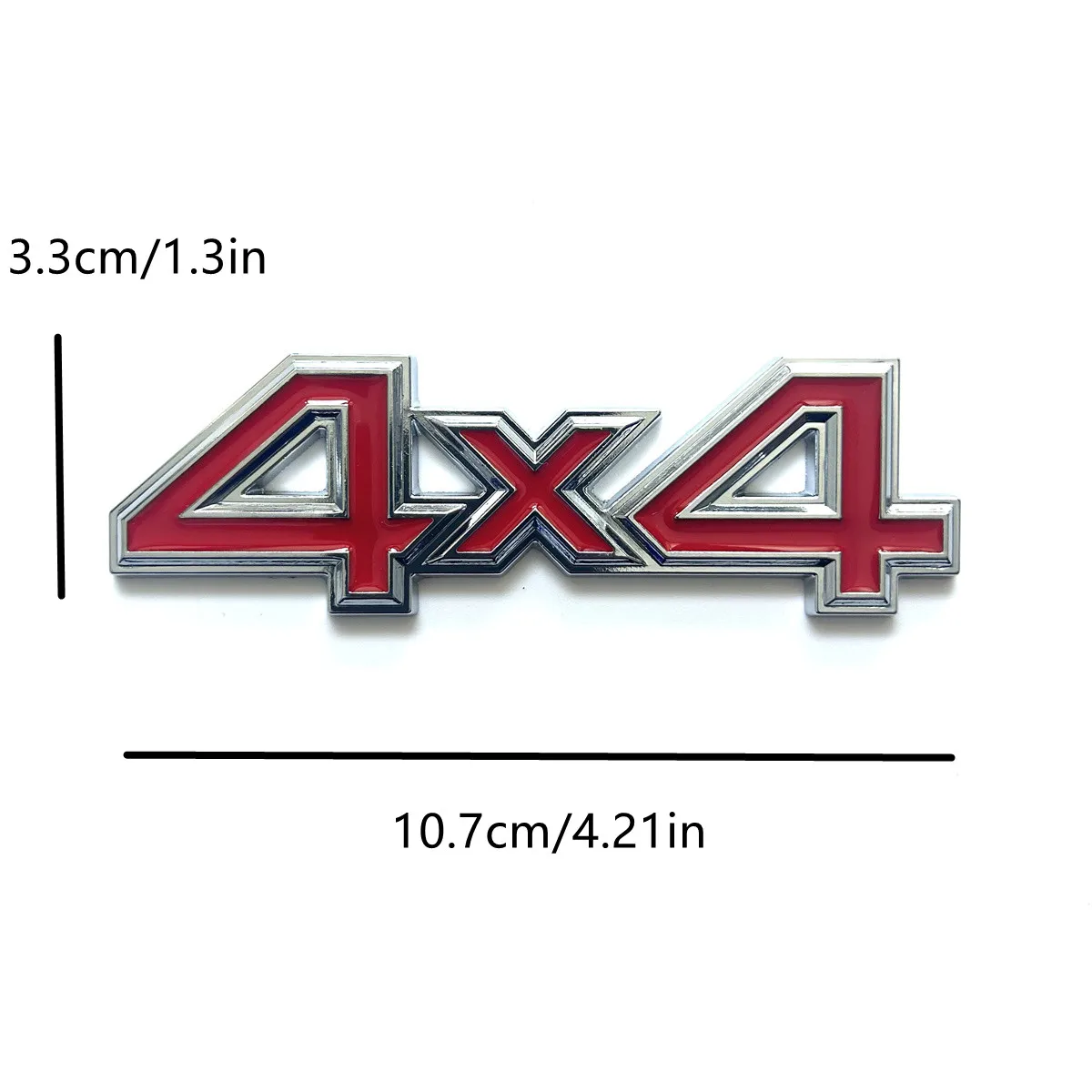 شعار سيارة معدني 4X4 ذو الدفع الرباعي مناسب لملصق السيارة الجانبي الخلفي لجذع الجسم وإكسسوارات الديكور