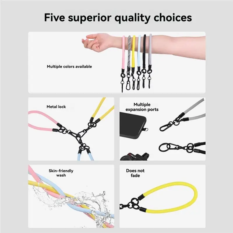 DTB8 Anti-Loss Lanyard Crossbody Neck Strap for DJI for Osmo Pocket 3 1/4 Inch Screw for X5 Wrist Strap for Zebra Color