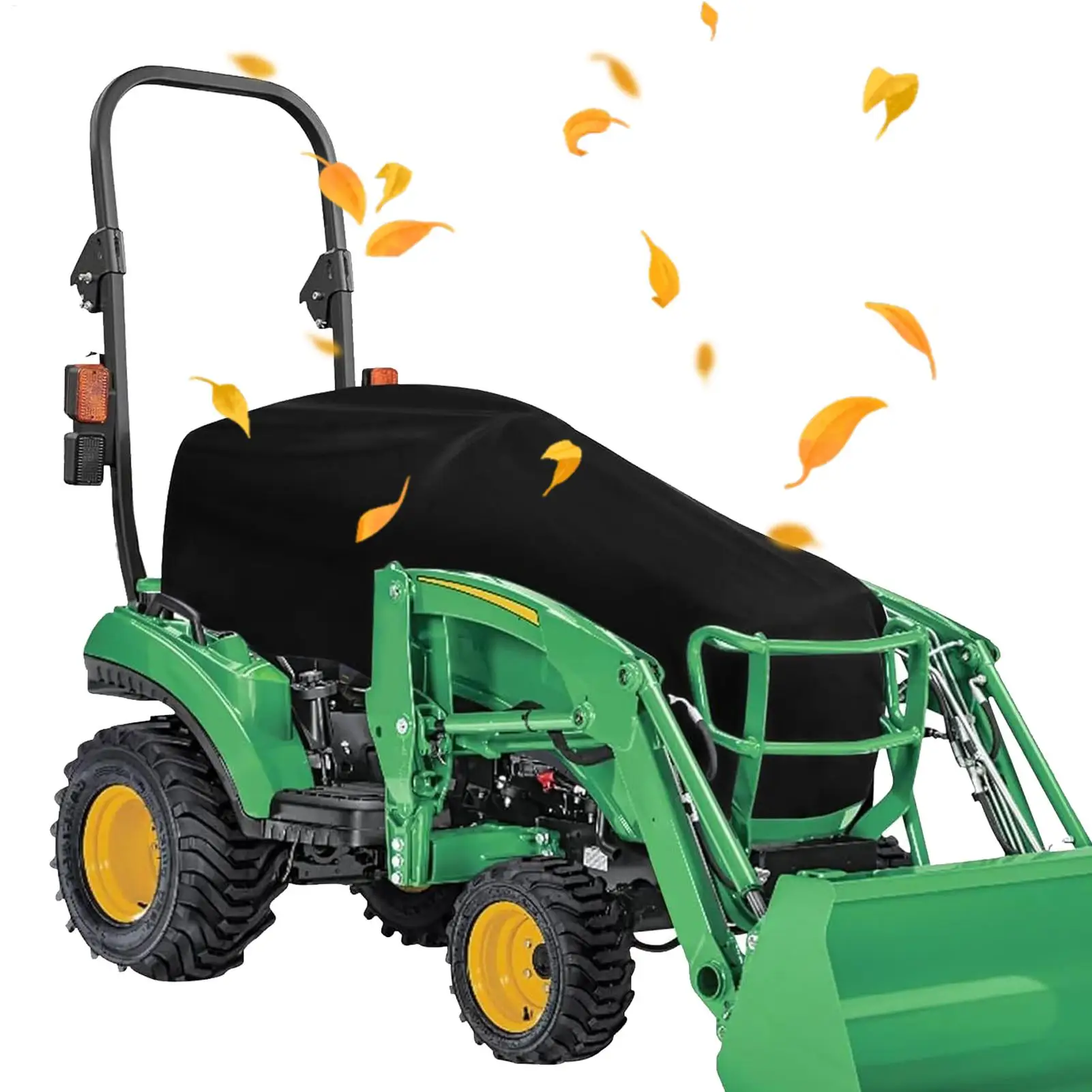 Lawn Tractor Cover UV-Resistant Mower Protector Dustproof Tractor Cover For Shed Backyard Outdoor Agriculture Camping Lawn
