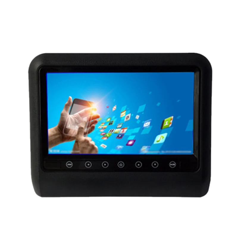 

9 inch Hd 1080P Car Headrest Dvd Fm Ir Player Video Game Monitor Usb Sd Press