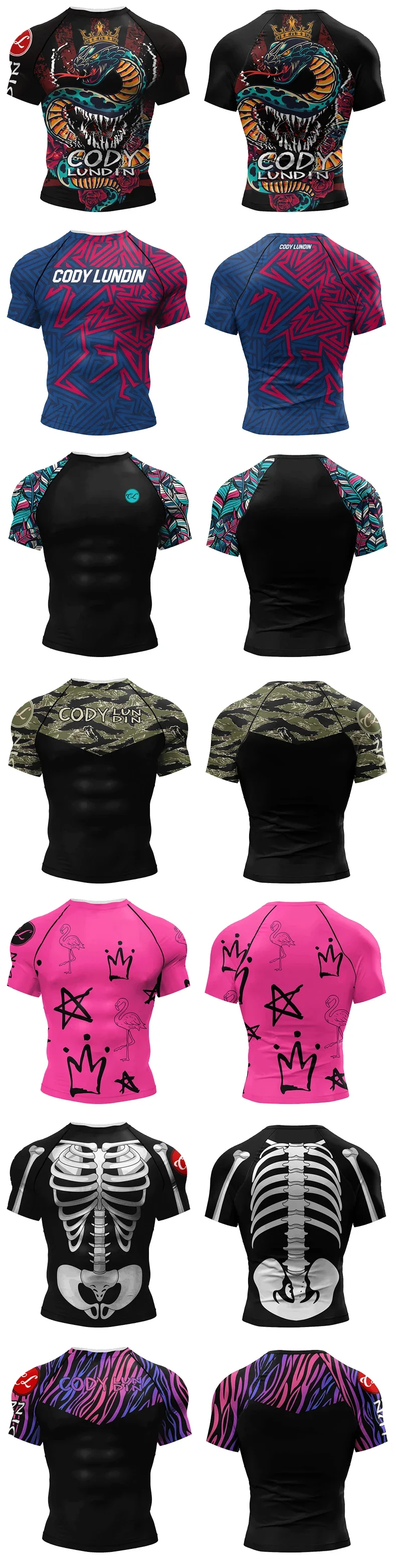 2023 Neue No-Gi BJJ Shirts Jiu-Jitsu Kickbox-Trainings-Rashguards aus Polyester-Spandex mit Kompression und Sublimationsdruck für Sport und Fitness – Detail 6