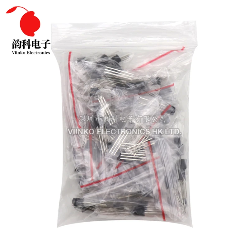 Transistor Assorted Kit TO-92 18kinds*10pcs=180pcs 2N2222 S9013 S9014 S9015 S9018 S8050 S8550 2N5551 2N5401 2N3904 2N3906 C1815