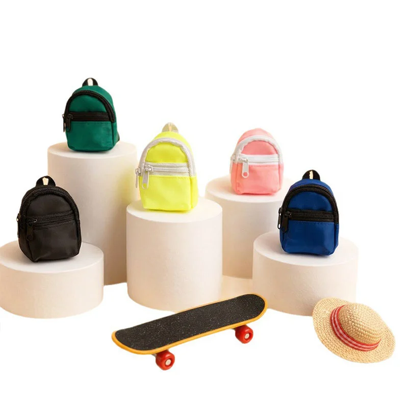 Bearded Dragon Clothes Lizard Toy Mini Backpack Adjustable Hat Skateboard Reptiles Small Animals Costume Decor Accessories