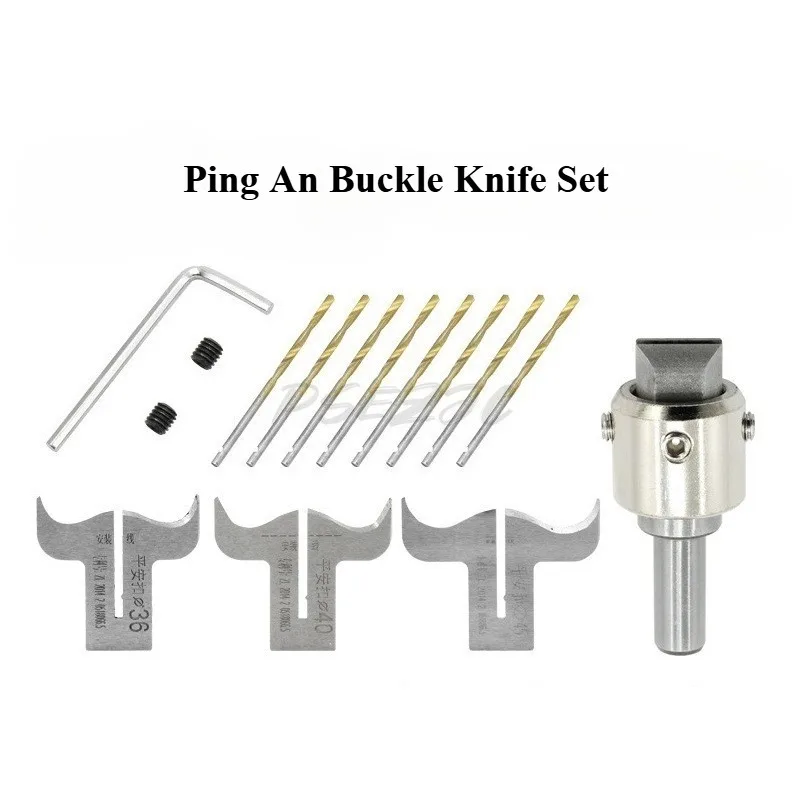 20PC Safe Buckle Knife Set Split Safe Buckle Buddha Bead Cutting Tool Woodworking Bread Ring