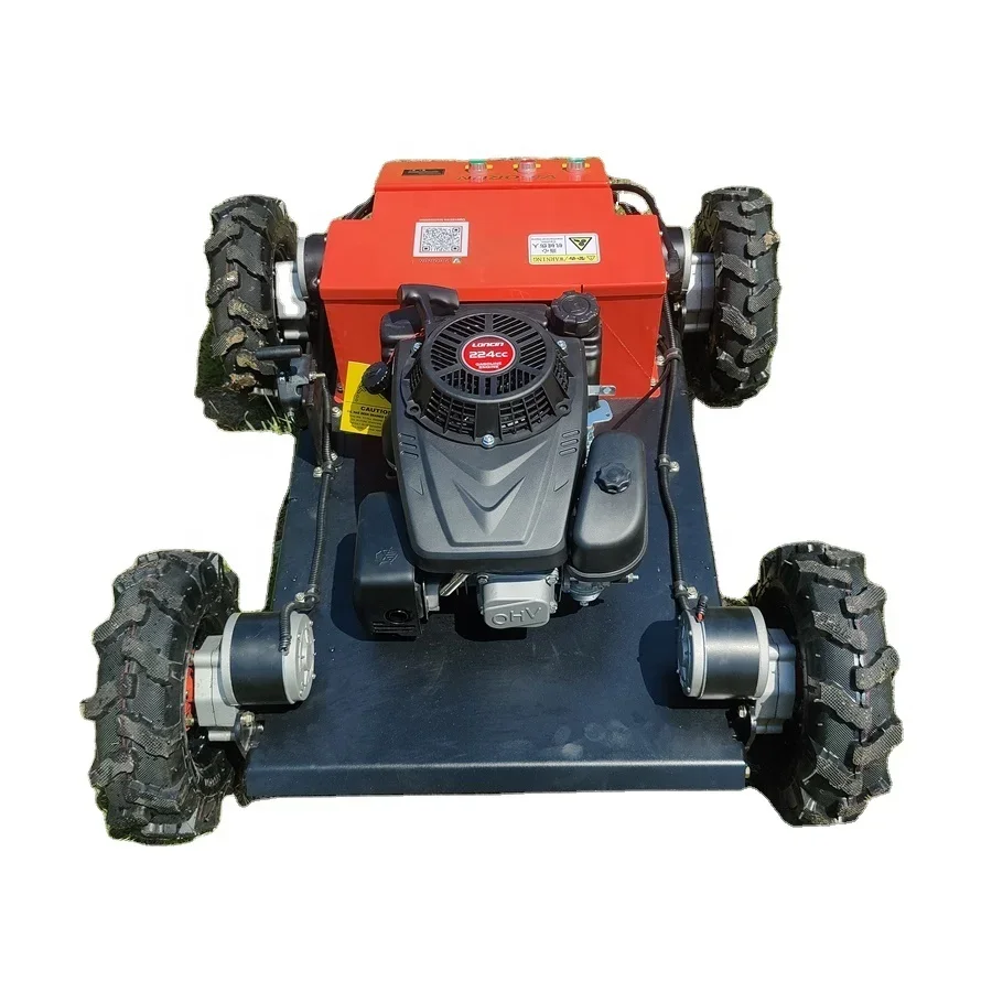 Hybrid Self-Charging Battery Powered Cutting Width 800mm Wireless Radio Control Grass Cutter