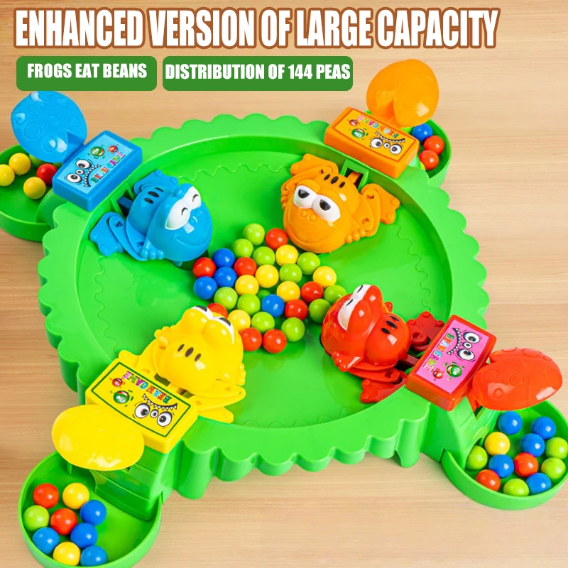الضفدع أكل الفاصوليا لعبة الطاولة صديق الأسرة حفلة التفاعل بين الوالدين والطفل ألعاب تعليمية ألعاب الضغط هدية للأطفال