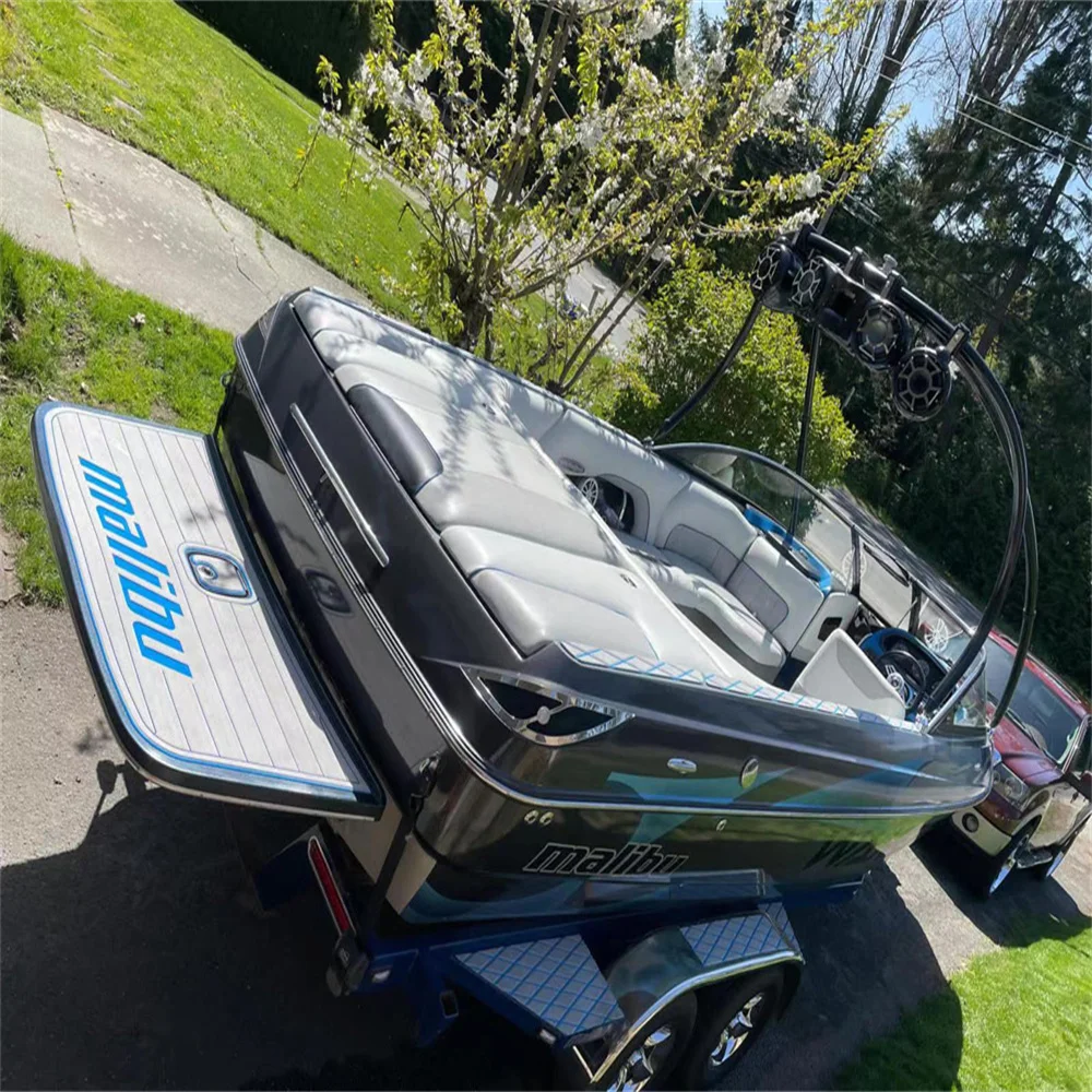 2005 Malibu 23 LSV Swim Platform Step Pad Boat EVA Faux Teak Deck Floor Mat SeaDek MarineMat Gatorstep Style Self Adhesive ZA