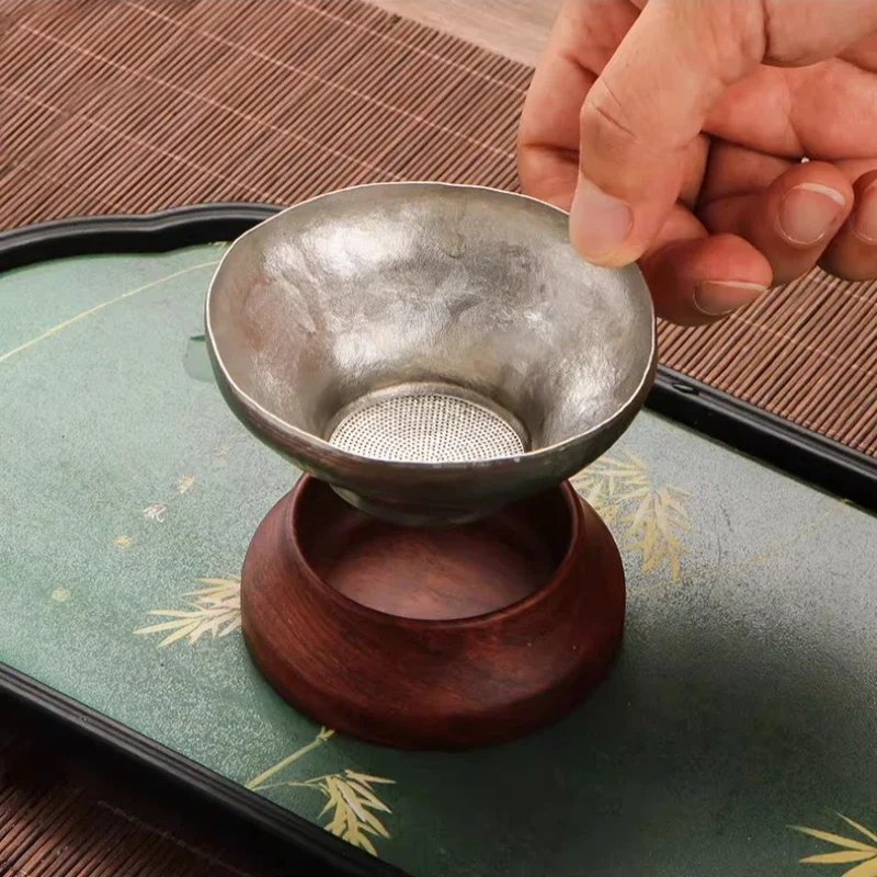 pure-titanium-handleless-tea-drain-thousand-hole-integrated-tea-filter-precision-ultra-fine-tea-filter