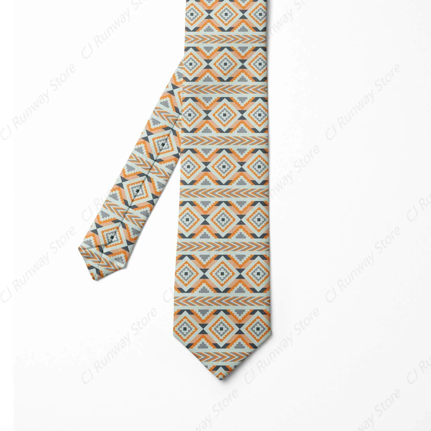 Necktie, Aztec Conceptual Arrows, Dress Tie, 3.7