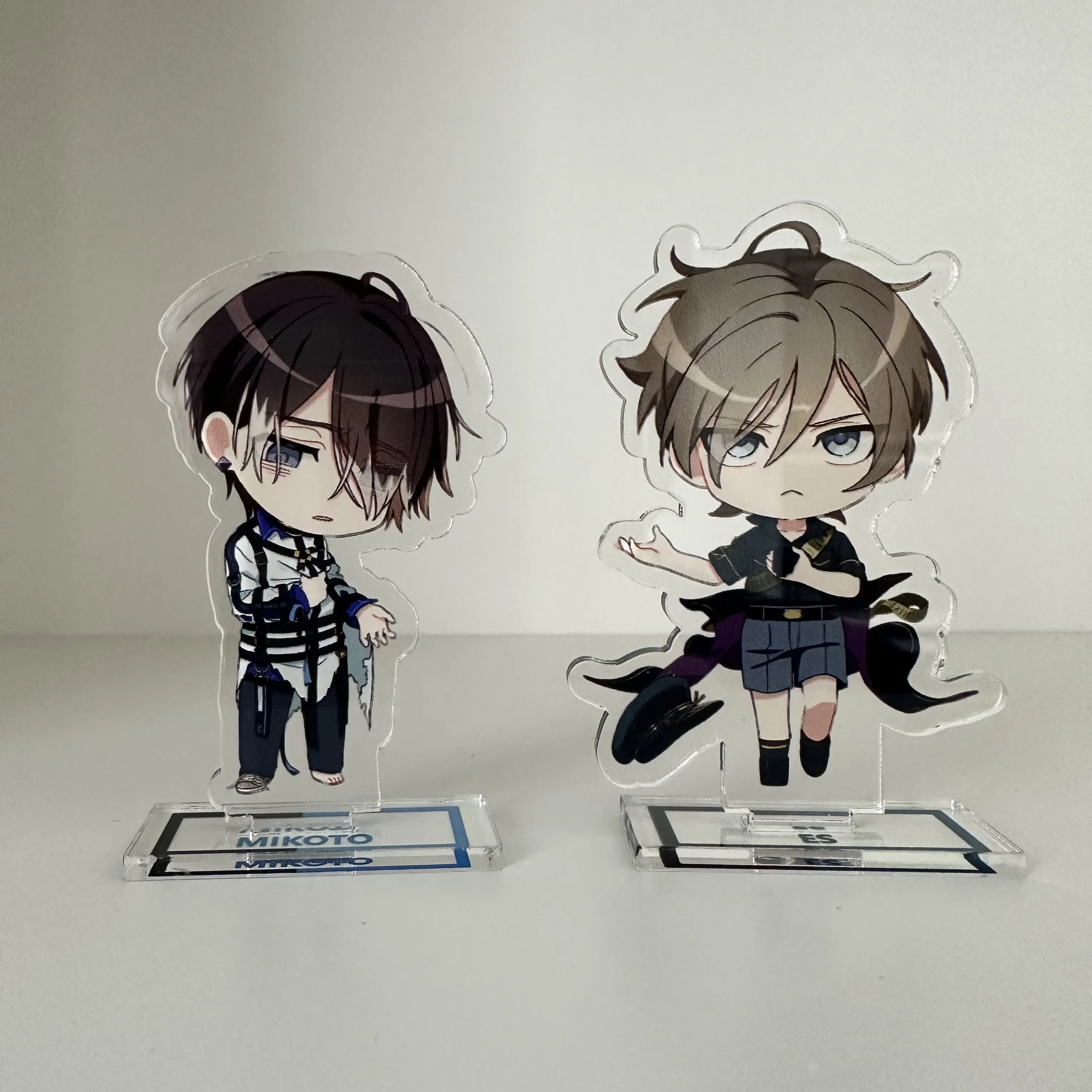 MILGRAM Anime Figures FUTA MIKOTO ES Cosplay Acrylic Stands Model New Style Q Version Character Decor Prop Birthday Gift 6CM