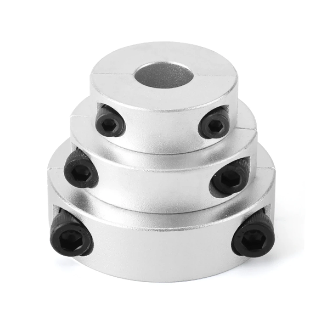 Afbeelding 7: 1Pc 3mm-100mm Diameter Askraag Aluminium Klem-type Kraag met Schroeven Duurzaam Dubbel Gesplitst Vaste Vergrendelingsbegrenzingsring
