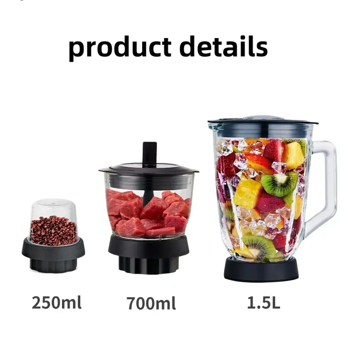 Multifunctional mixer, food grinder, kitchen crusher, ice juicer1 piece bullet personal blender