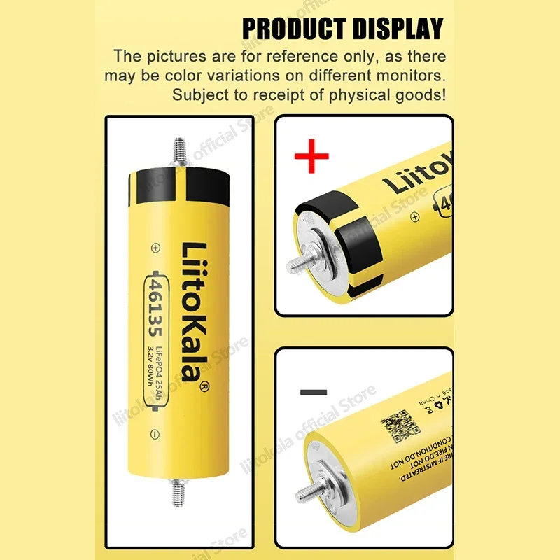 40 قطعة LiitoKala 3.2V25Ah LifePo4 بطارية ليثيوم 3C عالية استنزاف لتقوم بها بنفسك 12 فولت 24 فولت الشمسية العاكس مركبة كهربية مدرب عربة جولف