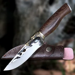 Stainless Steel Boning Fishing Knives for Meat Fruit Vegetables Kitchen Chef Butcher Knife Wood Handle Kitchen Tools